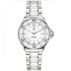 Pre-Owned Tag Heuer formula 1 white ceramic 37mm quartz watch ref.WAH1211.BA0861